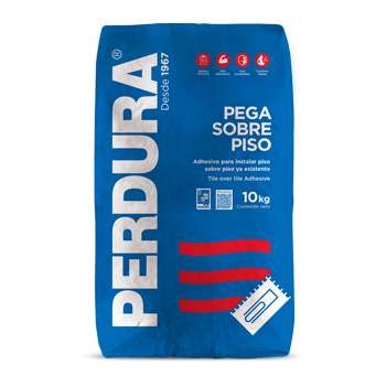 SACO PEGA PISO SOBRE PISO PERDURA GRIS 10 KG